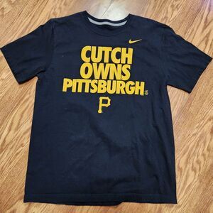 Nike Men’s MLB Pittsburgh Pirates “Cutch Owns Pittsburgh” T-shirt ~ Size Large
